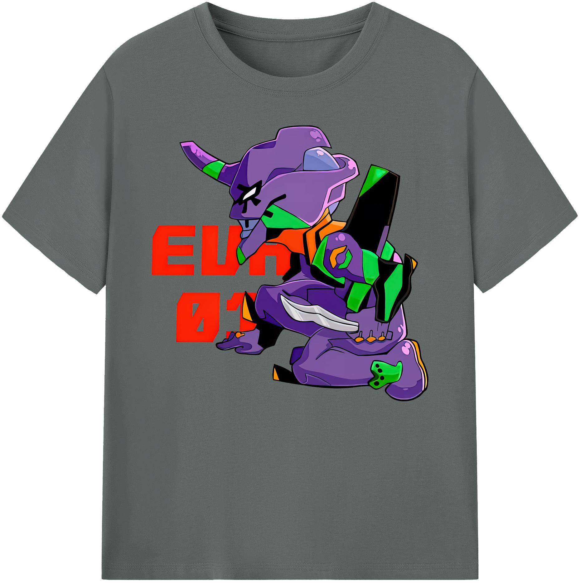 （画像用） EVA 新世紀エヴァンゲリオン 綿100％ メンズ半袖Tシャツ｜肌触りやわらか＆通気性